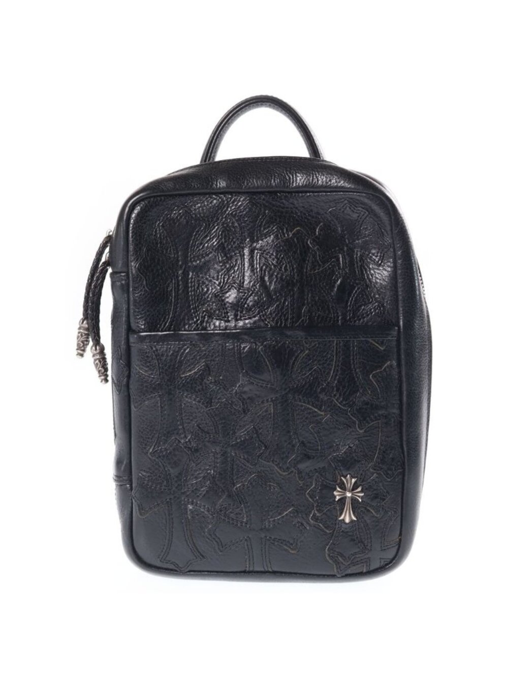 Chrome Hearts Everyday Carry SM Cemetery Cross Patch Leather Handbag